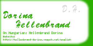 dorina hellenbrand business card
